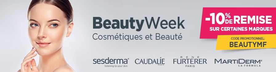 Beauty Week chez Mifarma -10% de remise  Sesderma Martiderm Caudalie, Rene Furterer