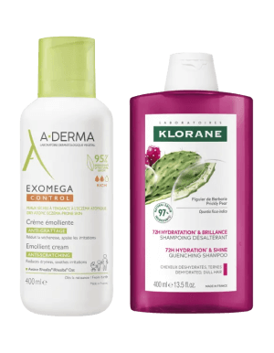 Jusqu'à 50 % de réduction sur Klorane et A-Derma