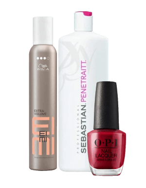 15 % de réduction Wella, Sebastian, Nioxin et OPI