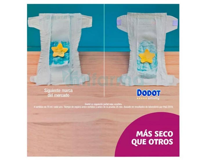 Couches Dodot Baby-Dry Taille 6+ à partir de 14 kg 54 unités - Couches -  Bébé et Maman