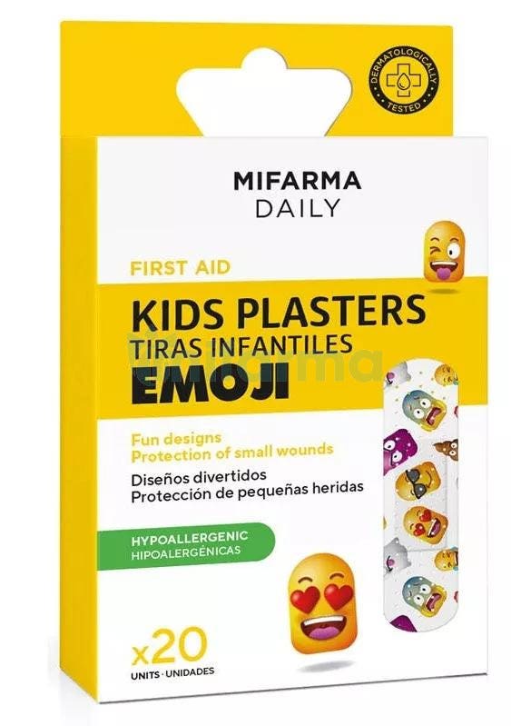 Mifarma Daily Tiras Plasticas Ninos Emoticonos 20 uds