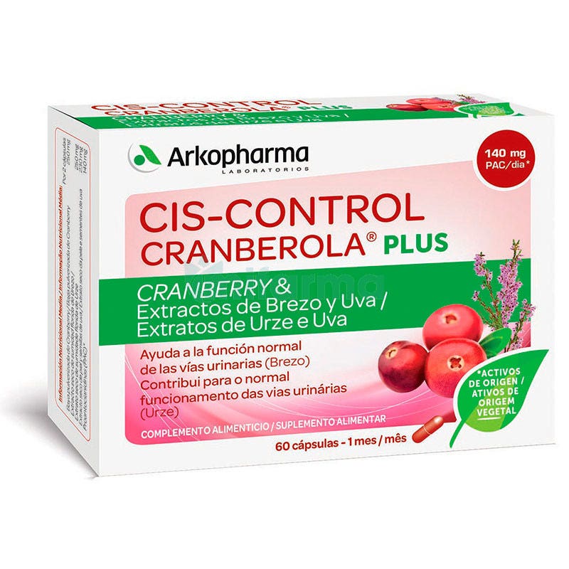 Cis-Control Cranberola Plus 60 Capsulas Arkopharma