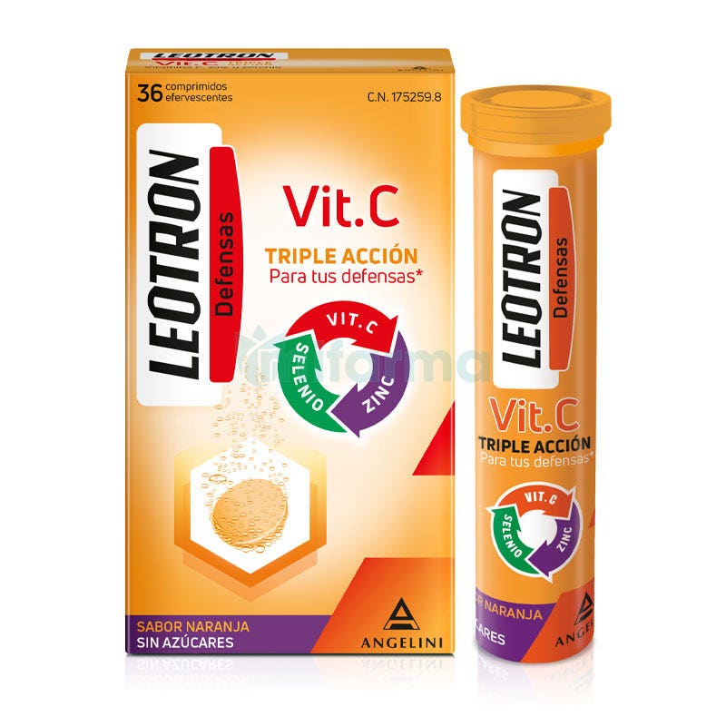 Leotron Vitamina C 36 Comprimidos Efervescentes