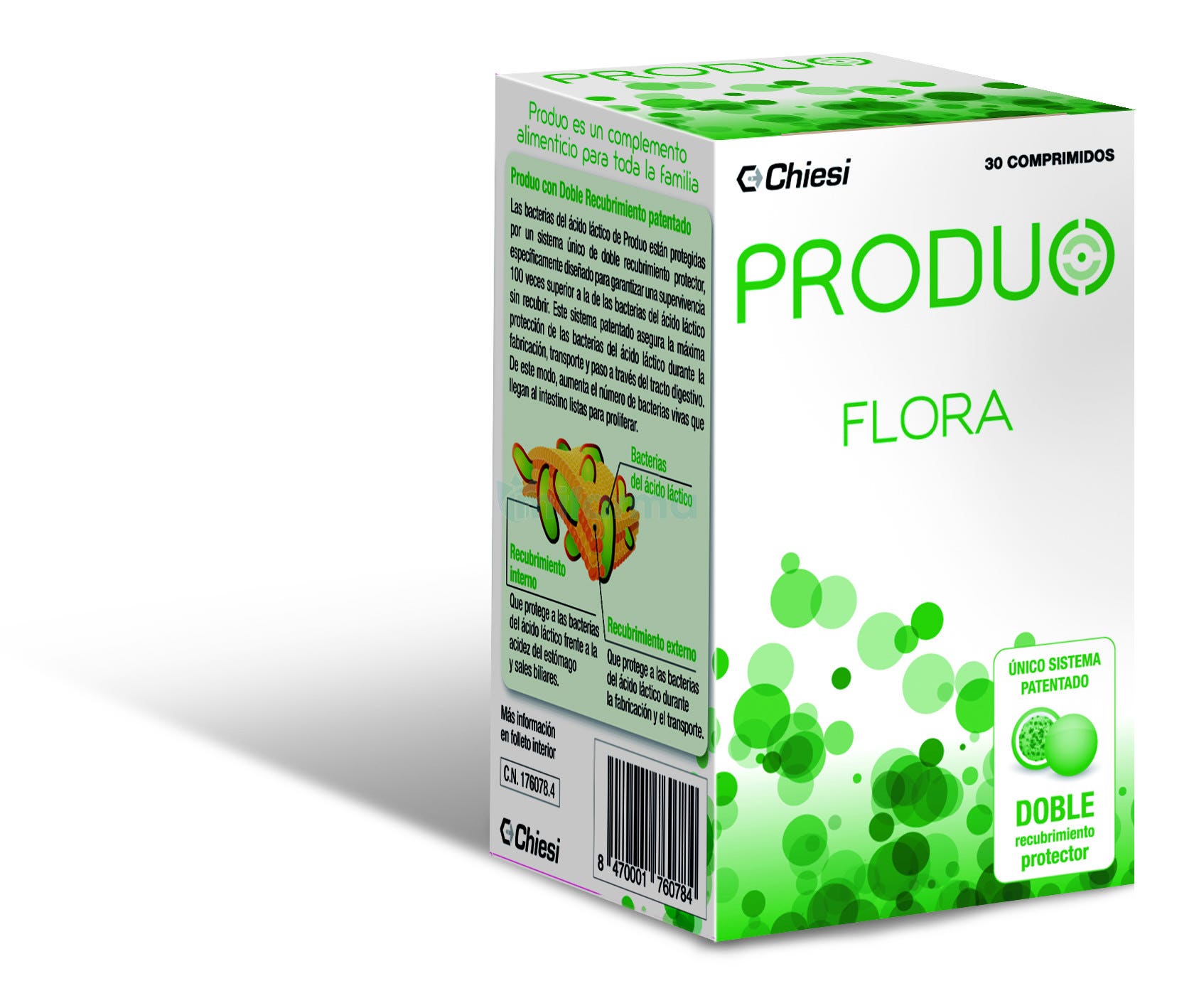 Produo Flora 30 comprimidos