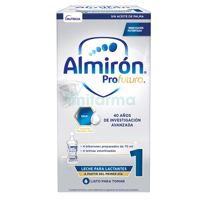 Almirón Profutura 1 Leche Lactantes 4 Biberones Preparados de 70 ml - Atida