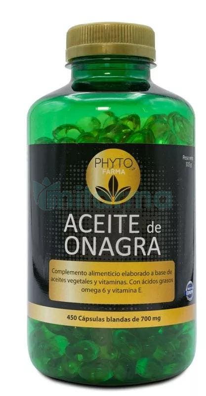 Phytofarma Aceite de Onagra 700 mg 450 Capsulas Blandas