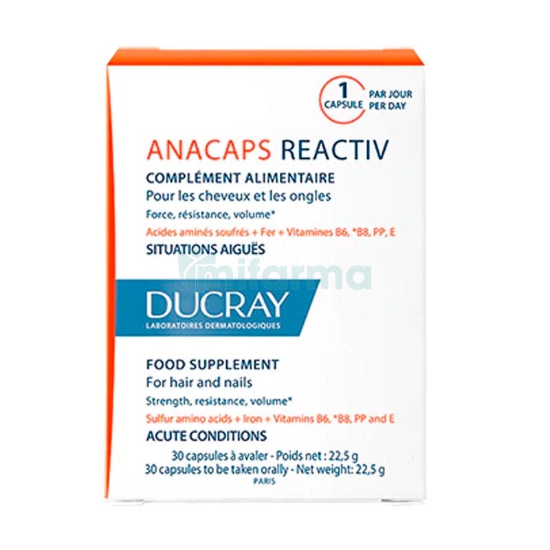 Anacaps Reactiv Ducray 30 Capsulas