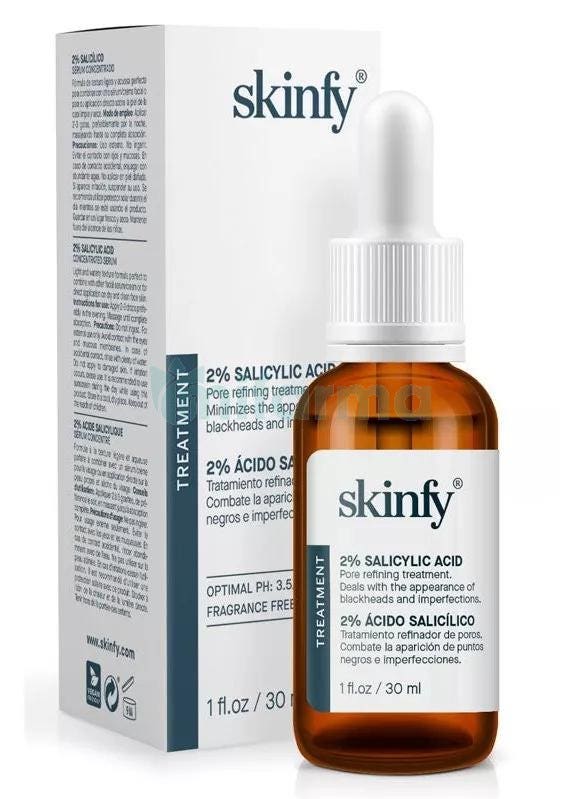 Skinfy Treatment Sérum Réducteur de Pores Acide Salicylique  30 ml