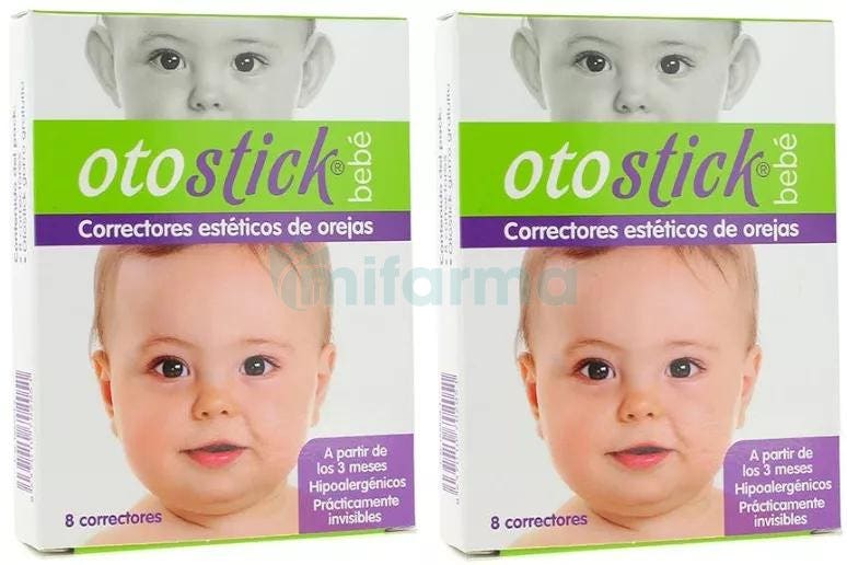 Otostick Bébé | Correcteur d'oreille cosmétique | Il contient 8 correcteurs  + un bonnet de protection bébé | à partir de 3 mois