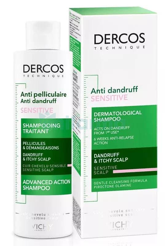 Vichy Dercos Champu Anticaspa Sensitive Sin Sulfato 200 ml