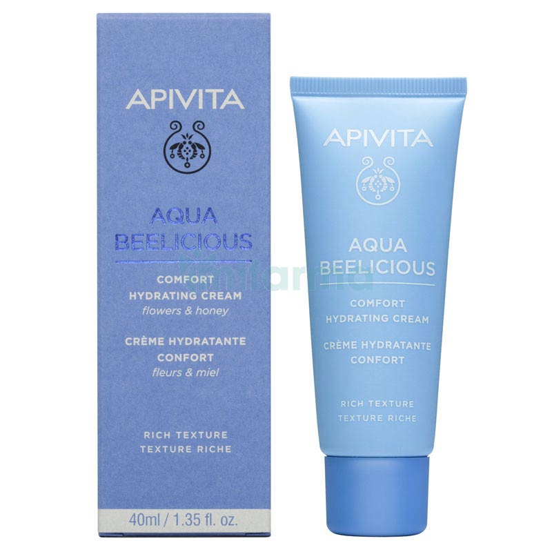 Crema Hidratante Confort Textura Rica Aqua Beelicious Apivita 40ml
