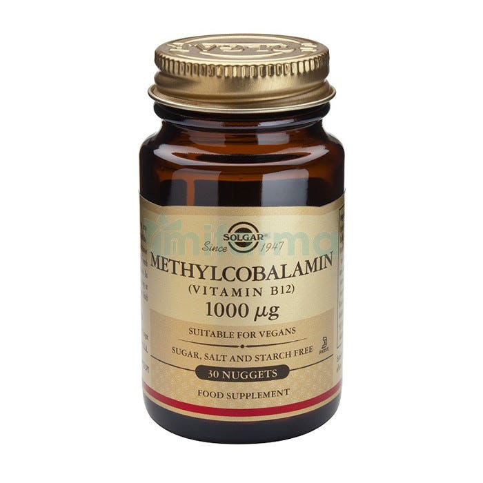 Solgar Vitamina B12 1000 mcg (Metilcobalamina) 30 comp masticables
