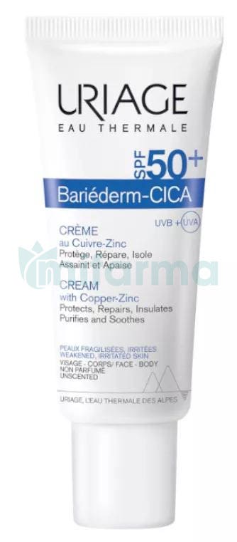 Uriage Bariéderm Cica-Crème au Cuivre-Zinc  SPF 50+ 40 ML
