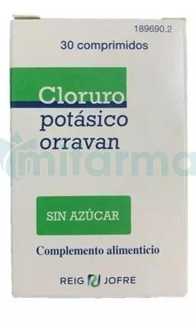 Orravan Cloruro Potasico Aromatizado 30 Comprimidos