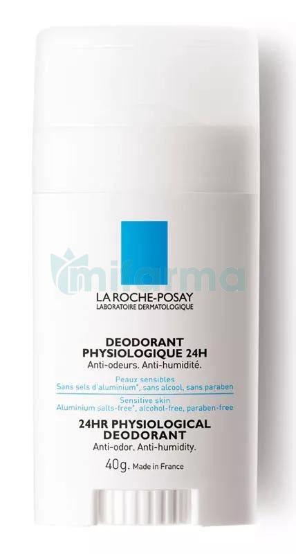 La Roche Posay Fisiologico Desodorante 24 Horas en Stick 40 gr