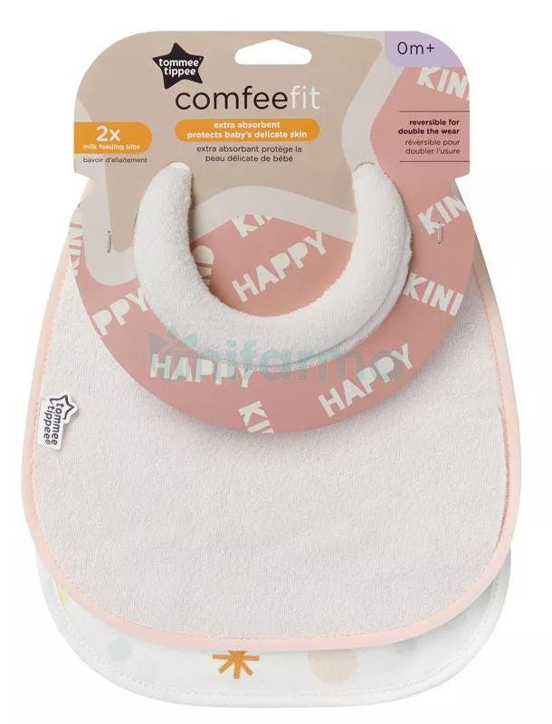  Tommee Tippee Babero para Lactancia Reversible Be Kind 2 uds