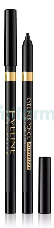 Eveline Cosmetics Lapiz de Ojos Negro Waterproof