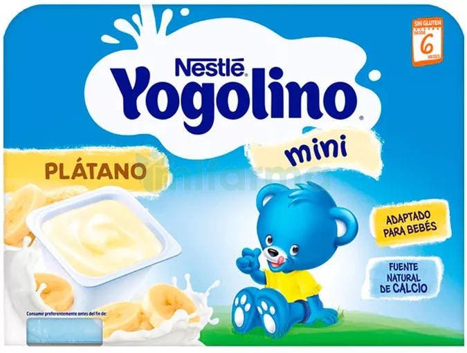 Nestle Mini Yogolino Pack de Yogures Sabor Platano 6x60 gr