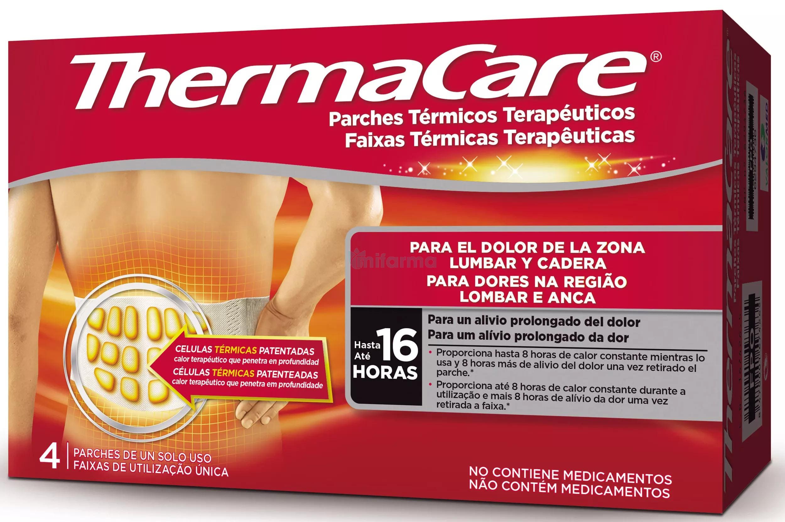 Thermacare Patchs Chauffants Dos 4 patchs