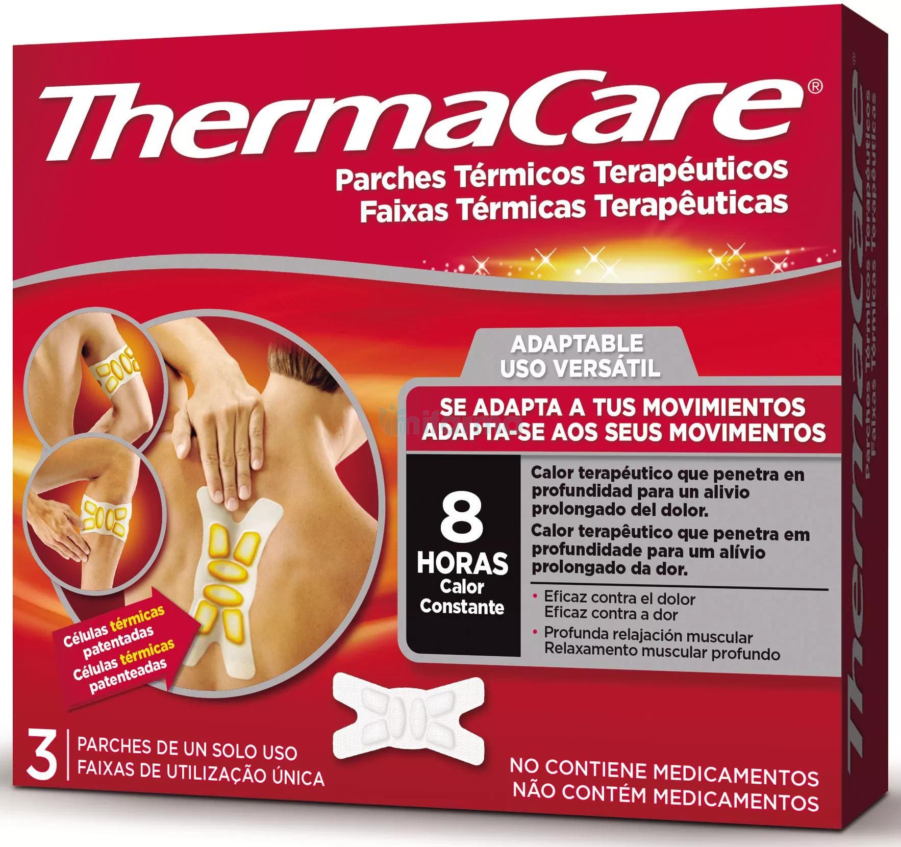 Thermacare Patchs Chauffants Multi-Zones 3 patchs