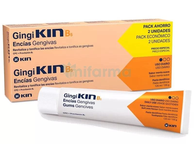Kin Gingi Kin B5 Pack Dentifrice Gencives Sensibles 2 x 125ml