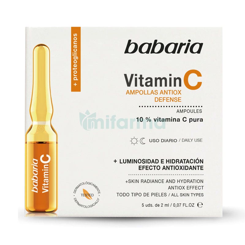 Ampollas Faciales Vitamina C Babaria 5Uds x 2ml