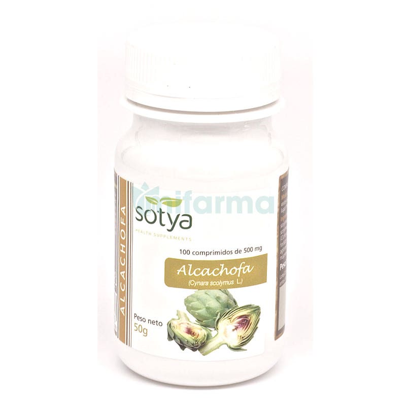 Alcachofa Sotya 500 mg 100 Comprimidos