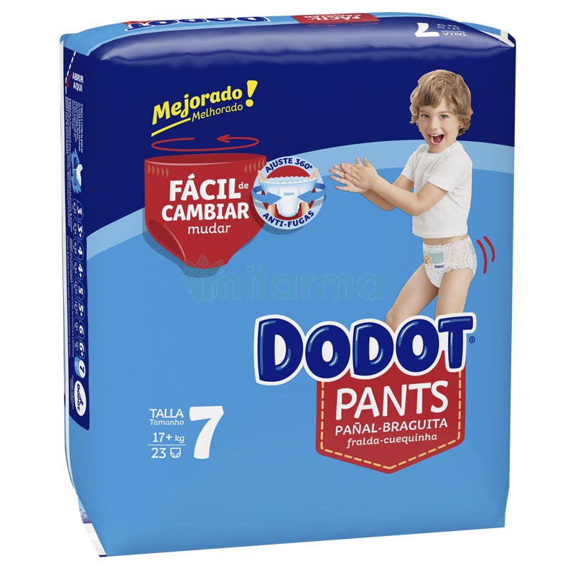 Dodot Pantalon Couche-Couches Taille 7 +17 kg 23 unités - Couches - Bébé et  Maman