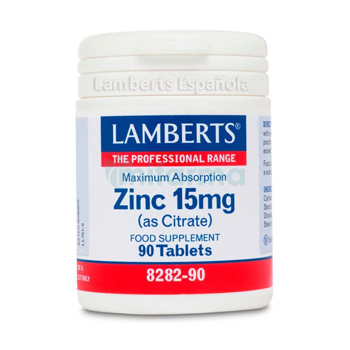 Lamberts Zinc 15mg 90 Comprimidos