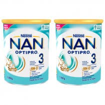 Pack Duplo Nestle Nan Optipro 3 Leche Crecimiento 800g 800g