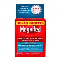MegaRed Omega 3 Aceite de Krill 500 mg 40 Capsulas