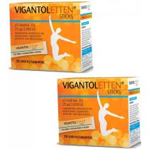 Vigantoletten Vitamina D Sistema Inmune Sabor Naranja 2x30 Sticks