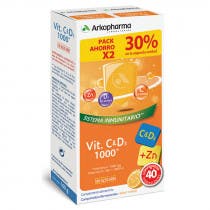 Arkopharma Vitamina CD3 1000 mg Zinc 20 Comprimidos DUPLO