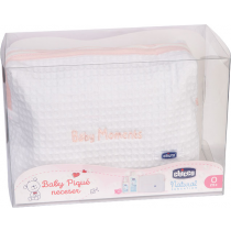 Chicco Neceser Baby Moments Pique Rosa 0m