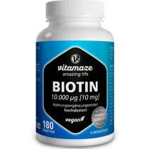 Vitamaze Biotina 10 mg Vegano 180 Comprimidos