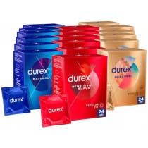 Durex Natural Plus Easy On Preservativo 6x24 uds Sensitivo Suave 6x24 uds Real Feel 6x24 uds