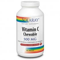 Vitamina C 500mg Solaray 100 Comp Masticables Cereza