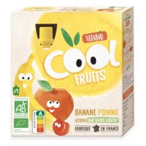 Vitabio Cool Fruits Platano y Manzana 4x90 gr