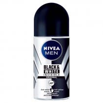 Desodorante Roll On Black White Invisible Nivea Men 50ml