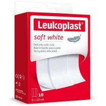 Leukoplast Soft White 6 cm x 10 cm 10 uds
