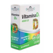 Santelle Vitamina D3 30 Capsulas