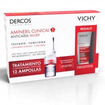 Vichy Dercos Aminexil Clinical 5 Tratamiento Anticaida Mujer 12 Ampollas REGALO