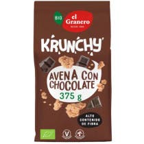 El Granero Integral Krunchy Avena Chocolate Bio 375 gr